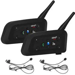 EJEAS V6C Professional Football Referee Bluetooth Intercom, 2 People Wireless Bluetooth Headset with Running Armband for Soccer Hockey Rugby Sports (2 Pack) EJEAS V6C Professional Football Referee Bluetooth Intercom, 2 People Wireless Bluetooth Headset with Running Armband for Soccer Hockey Rugby Sports (2 Pack)