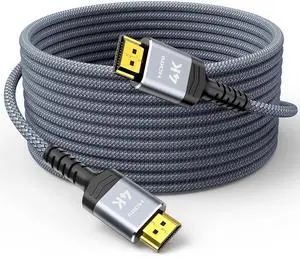 Highwings 4K Fiber Optic 100 FT HDMI Cable, 18Gbps Braided HDMI Cord, 4K HDR, HDR10, HDCP 2.2, ARC, Compatible with TV/HDTV/PS5/Blu-ray Highwings 4K Fiber Optic 100 FT HDMI Cable, 18Gbps Braided HDMI Cord, 4K HDR, HDR10, HDCP 2.2, ARC, Compatible with TV/HDTV/PS5/Blu-ray