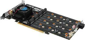 8-Drive NVMe SSD to PCIe 4.0 X 16 Adapter Card with Active Cooling (88048 8-Drive NVMe Expansion Card, Plain) Visit the oaknode Store (Plain) 8-Drive NVMe SSD to PCIe 4.0 X 16 Adapter Card with Active Cooling (88048 8-Drive NVMe Expansion Card, Plain) Visit the oaknode Store (Plain)
