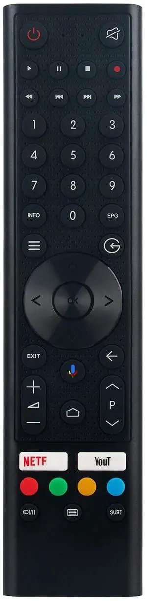 Voice Replacement Remote Control Commander fit for Caixun 4K UHD HDR Smart Android TV EC43S1A EC55S1A EC50S1A Voice Replacement Remote Control Commander fit for Caixun 4K UHD HDR Smart Android TV EC43S1A EC55S1A EC50S1A