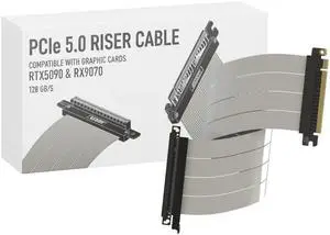 LINKUP PCIE 5.0 Riser Cable ^^ for Vertical GPU Mount ^^ Left Angle ^^ Graphics Card GPU Ready ^^ Usable with PCIe 4.0 & RX 9070/ RTX5090 ^^ 40cm (Total Length: 44cm) LINKUP PCIE 5.0 Riser Cable ^^ for Vertical GPU Mount ^^ Left Angle ^^ Graphics Card GPU Ready ^^ Usable with PCIe 4.0 & RX 9070/ RTX5090 ^^ 40cm (Total Length: 44cm)