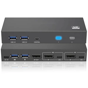 iArkPower DisplayPort KVM Switch 1 Monitor 2 Computers USB 3.0 KVM Switcher iArkPower DisplayPort KVM Switch 1 Monitor 2 Computers USB 3.0 KVM Switcher