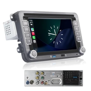 Car Stereo Compatible with Wireless Carplay/Android Auto for VW Golf 5 6 Passat Jetta Caddy EOS T5 Tiguan Touran CC Polo with Quadlock Port Touch Screen/Bluetooth/FM/AM/USB Car Stereo Compatible with Wireless Carplay/Android Auto for VW Golf 5 6 Passat Jetta Caddy EOS T5 Tiguan Touran CC Polo with Quadlock Port Touch Screen/Bluetooth/FM/AM/USB