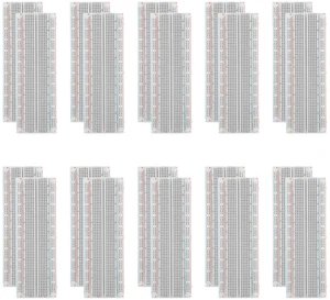 ZUQIAN 20 Pack Breadboard 830 Point Solderless Prototype PCB Board Kit, Breadboards Protoboard MB-102 for Proto Shield Distribution Connecting Blocks, Arduino DIY Electronics Kit ZUQIAN 20 Pack Breadboard 830 Point Solderless Prototype PCB Board Kit, Breadboards Protoboard MB-102 for Proto Shield Distribution Connecting Blocks, Arduino DIY Electronics Kit