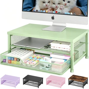 OPNICE Computer Monitor Stand Riser, Desk Organizer with Drawer, Printer & Laptop Stand, Office Desk Accessories & Workspace Desktop Organizers Storage for Office Supplies(Green) OPNICE Computer Monitor Stand Riser, Desk Organizer with Drawer, Printer & Laptop Stand, Office Desk Accessories & Workspace Desktop Organizers Storage for Office Supplies(Green)