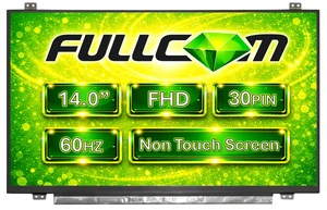 FULLCOM New LCD Replacement Screen 14.0 Inch NV140FHM-N62 FHD 1920x1080 (with Brackets) IPS Matte 30 Pin for Laptop/Display/Screen/LCD Application FULLCOM New LCD Replacement Screen 14.0 Inch NV140FHM-N62 FHD 1920x1080 (with Brackets) IPS Matte 30 Pin for Laptop/Display/Screen/LCD Application