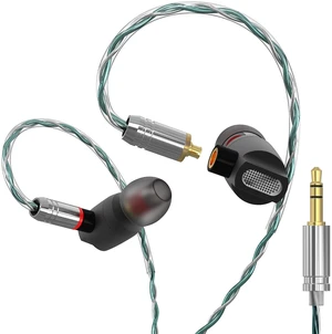 GUAEIMO G4M3A2G HiFi IEMs, Wired in-Ear Monitors with Detachable MMCX Cable, Professional Audiophile Earbuds, Aluminum Shell & 4-Strand Silver-Plated Cable, 3.5mm No Mic Matte Black GUAEIMO G4M3A2G HiFi IEMs, Wired in-Ear Monitors with Detachable MMCX Cable, Professional Audiophile Earbuds, Aluminum Shell & 4-Strand Silver-Plated Cable, 3.5mm No Mic Matte Black