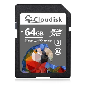 Cloudisk 64GB SD Card SDXC UHS-I Memory Card C10, U3, V30, 4K UHD, SD Card (64 GB) Cloudisk 64GB SD Card SDXC UHS-I Memory Card C10, U3, V30, 4K UHD, SD Card (64 GB)