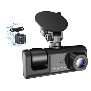 GoolRC 3 Channel Dash Cam Front and Rear Inside, Wide Angle Car Camera Recorder WIFI Interconnection Auto Safety Driving Recorder, Clear Car Rearview Mirror Car Video Recording Camcorder GoolRC 3 Channel Dash Cam Front and Rear Inside, Wide Angle Car Camera Recorder WIFI Interconnection Auto Safety Driving Recorder, Clear Car Rearview Mirror Car Video Recording Camcorder