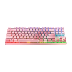 Cherry MX 8.2 TKL Wireless XAGA, Tenkeyless Mechanical Gaming Keyboard, Bluetooth, 2.4 GHz & Wired Mode, Double-Shot PBT Keycaps, MX2A RED Switches, Pink Cherry MX 8.2 TKL Wireless XAGA, Tenkeyless Mechanical Gaming Keyboard, Bluetooth, 2.4 GHz & Wired Mode, Double-Shot PBT Keycaps, MX2A RED Switches, Pink