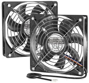 IP68 Waterproof 12V DC 4-Pin PWM Cooling Fan 120mm x 25mm 2 Pack IP68 Waterproof 12V DC 4-Pin PWM Cooling Fan 120mm x 25mm 2 Pack