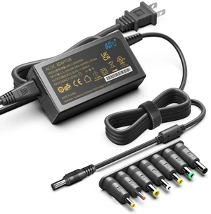 KFD 18V Universal AC Power Charger DC 2.69A (2.5A/2A/1.5A/1A Compatible) Barrel DC Plug 5.5x2.1mm with 7 Tips 6.5x4.4mm/ 5.5x3.0mm/ 5.5x2.5mm/ 4.8x1.7mm/ 4.0x1.7mm/ 3.5x1.35mm/ 2.5x0.7mm Power Supply KFD 18V Universal AC Power Charger DC 2.69A (2.5A/2A/1.5A/1A Compatible) Barrel DC Plug 5.5x2.1mm with 7 Tips 6.5x4.4mm/ 5.5x3.0mm/ 5.5x2.5mm/ 4.8x1.7mm/ 4.0x1.7mm/ 3.5x1.35mm/ 2.5x0.7mm Power Supply