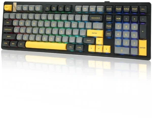 MMViCTY K98 Tri-Mode Wireless Mechanical Keyboard 98 Keys, Hot Swappable Pre-Lubed Switches, Gasket Mount BT5.0/2.4G/USB-C RGB Backlit PBT Keyboards with 5000/10000mAh Battery for Gaming & Offi MMViCTY K98 Tri-Mode Wireless Mechanical Keyboard 98 Keys, Hot Swappable Pre-Lubed Switches, Gasket Mount BT5.0/2.4G/USB-C RGB Backlit PBT Keyboards with 5000/10000mAh Battery for Gaming & Offi
