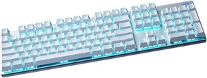 HP GK400F Gaming Keyboard, Mechanical Brown Switch, Full Size 104 Keys Wired Keyboard, Anti-Ghosting, Blue LED Backlight, Ergonomic USB Keyboard for Windows, ABS Double Shot Keycaps, White HP GK400F Gaming Keyboard, Mechanical Brown Switch, Full Size 104 Keys Wired Keyboard, Anti-Ghosting, Blue LED Backlight, Ergonomic USB Keyboard for Windows, ABS Double Shot Keycaps, White