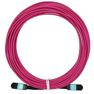 Elfcam - 35m/114.82ft Fiber Optic Cable MPO Female to MPO Female, 12 Fibres Multimode OM4, Type B, Purple (35m, 12 Fibers) Elfcam - 35m/114.82ft Fiber Optic Cable MPO Female to MPO Female, 12 Fibres Multimode OM4, Type B, Purple (35m, 12 Fibers)