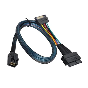CY SFF-8639 U.2 SSD to Host SFF-8643 4i NVME PCIe Cable for Mainboard SSD 750 P3600 P3700 M.2 CY SFF-8639 U.2 SSD to Host SFF-8643 4i NVME PCIe Cable for Mainboard SSD 750 P3600 P3700 M.2