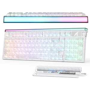ATTACK SHARK R98HE Wired RT 8K Mechanical RGB Gaming Keyboard-Ice White ATTACK SHARK R98HE Wired RT 8K Mechanical RGB Gaming Keyboard-Ice White