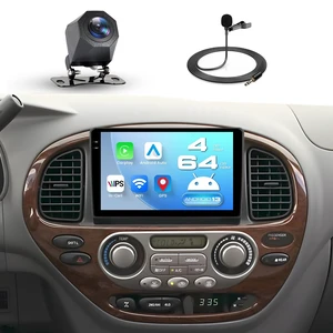 4GB+64GB Android 15 Car Stereo for Toyota Sequoia 2005 2006 2007, 9-Inch 1280x720 in-Cell Touchscreen with Wireless CarPlay Android Auto, FM/RDS Bluetooth WiFi, Retains Factory Controls 4GB+64GB Android 15 Car Stereo for Toyota Sequoia 2005 2006 2007, 9-Inch 1280x720 in-Cell Touchscreen with Wireless CarPlay Android Auto, FM/RDS Bluetooth WiFi, Retains Factory Controls