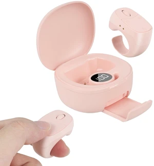 Mini Finger Ring Mouse with Charging Case Wearable Bluetooth Remote Control Scrolling Ring Thumb Mouse Wireless Handheld Air Mouse for Smartphone Tablet iPad for Page Turn Take Photo Watch Vide Mini Finger Ring Mouse with Charging Case Wearable Bluetooth Remote Control Scrolling Ring Thumb Mouse Wireless Handheld Air Mouse for Smartphone Tablet iPad for Page Turn Take Photo Watch Vide
