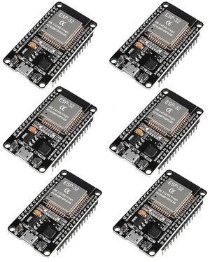 6PCS ESP32 ESP-32S WiFi Development Board NodeMCU ESP-32 Microcontroller 2.4GHz Dual-Core WiFi Bluetooth Processor Integrated Chip CP2102 6PCS ESP32 ESP-32S WiFi Development Board NodeMCU ESP-32 Microcontroller 2.4GHz Dual-Core WiFi Bluetooth Processor Integrated Chip CP2102
