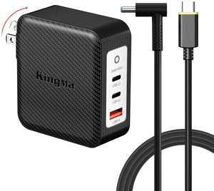 King Ma 20V/6.75A (MAX 140W) GaN Laptop Charger, PD 3.1 Fast Wall Charger with Foldable Plug & USB-C Cable, 3-Port Portable Charger Compatible with HP OMEN 2/11IIIpro/3 Plus Pavilion Gaming 2 King Ma 20V/6.75A (MAX 140W) GaN Laptop Charger, PD 3.1 Fast Wall Charger with Foldable Plug & USB-C Cable, 3-Port Portable Charger Compatible with HP OMEN 2/11IIIpro/3 Plus Pavilion Gaming 2
