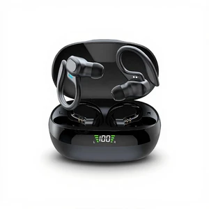 Yunir Bluetooth Earbuds, Smart Noise Cancellation 4D Stereo Surround Sound Sports Headphones, Earphone with Earhooks Data Cable, for Sport Running Workout Gym Yunir Bluetooth Earbuds, Smart Noise Cancellation 4D Stereo Surround Sound Sports Headphones, Earphone with Earhooks Data Cable, for Sport Running Workout Gym