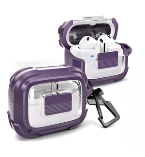 Dexnor Rugged Bumper Case for Samsung Galaxy Buds3 FE (2025) / Buds3 Pro and Buds3 (2024) Cases with Secure Lock, Shockproof Clear Protective Cover with Carabiner & Keyring Purple Dexnor Rugged Bumper Case for Samsung Galaxy Buds3 FE (2025) / Buds3 Pro and Buds3 (2024) Cases with Secure Lock, Shockproof Clear Protective Cover with Carabiner & Keyring Purple