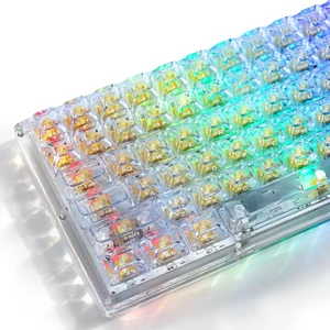 Tsungup Crystal Clear Blue Keycaps - Jelly Custom Key caps Keyboard Keycap Tsungup Crystal Clear Blue Keycaps - Jelly Custom Key caps Keyboard Keycap