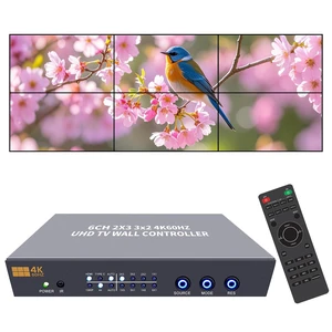 ISEEVY 4K60 Video Wall Controller 2X3 3X2 UHD TV Wall Controller 2X2 1X5 5X1 1X6 6X1 Support HDMI USB-C 4K60 Inputs and 6X HDMI 4K Outputs for max 6 TVs into 1 Wall ISEEVY 4K60 Video Wall Controller 2X3 3X2 UHD TV Wall Controller 2X2 1X5 5X1 1X6 6X1 Support HDMI USB-C 4K60 Inputs and 6X HDMI 4K Outputs for max 6 TVs into 1 Wall