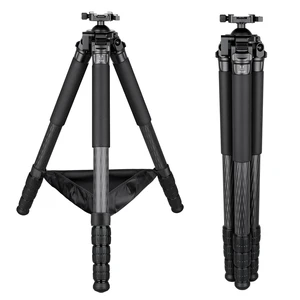 VICELK MK364C Carbon Fiber Hunting Tripod with 52mm Lever Ball Head, 66lbs Load Arca Quick Release, 4-Section Legs Lightweight Tripod for Camera Spotting Scope Wildlife Outdoor Photography VICELK MK364C Carbon Fiber Hunting Tripod with 52mm Lever Ball Head, 66lbs Load Arca Quick Release, 4-Section Legs Lightweight Tripod for Camera Spotting Scope Wildlife Outdoor Photography