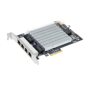 Buacoz Quad Port Network Card with Intel I226 Chip PCI Express 2.5G Gigabit Ethernet NIC Card POE-Powered Server LAN RJ45 Support Windows 10/11 Buacoz Quad Port Network Card with Intel I226 Chip PCI Express 2.5G Gigabit Ethernet NIC Card POE-Powered Server LAN RJ45 Support Windows 10/11