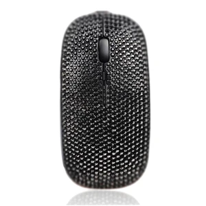 blingbybri Luxury Bling Dazzling Rechargeable 2.4G Wireless Mouse Covered with Crystal Diamond Rhinestone - Black blingbybri Luxury Bling Dazzling Rechargeable 2.4G Wireless Mouse Covered with Crystal Diamond Rhinestone - Black