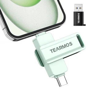 TEARMOS 512GB Photo Stick for iPhone Flash Drive, Memory Stick Phone Storage for Photos and Videos Files Backup, Compatible with iPhone iPad Android PC, Plug & Play, No App Required (Green) TEARMOS 512GB Photo Stick for iPhone Flash Drive, Memory Stick Phone Storage for Photos and Videos Files Backup, Compatible with iPhone iPad Android PC, Plug & Play, No App Required (Green)