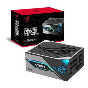 ASUS ROG Thor 1200W Platinum III PSU (80 Plus Platinum Certified, ATX 3.1, GaN MOSFET, GPU-First Intelligent Voltage Stabilizer, Magnetic OLED Display, Turbo Mode, 10-Year Warranty) ASUS ROG Thor 1200W Platinum III PSU (80 Plus Platinum Certified, ATX 3.1, GaN MOSFET, GPU-First Intelligent Voltage Stabilizer, Magnetic OLED Display, Turbo Mode, 10-Year Warranty)