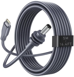 daboot Starlink Mini Cable - USB C to DC Power Cable 16AWG USB Type-C Charging Cord for Star Link Mini with 65W PD for Reliable Indoor and Outdoor Waterproof (16.5FT/5M) daboot Starlink Mini Cable - USB C to DC Power Cable 16AWG USB Type-C Charging Cord for Star Link Mini with 65W PD for Reliable Indoor and Outdoor Waterproof (16.5FT/5M)