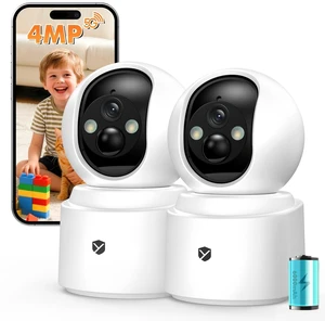 YesiLens Indoor Camera Pet Camera, 2.5K 4MP Wireless Cat Camera with Phone App, 355 Pan Tilt, Color Night Vision, 2.4/5GHz WiFi, Motion Alerts, 2-Way Audio for Dog Elderly Baby Cat Home (2 Pack YesiLens Indoor Camera Pet Camera, 2.5K 4MP Wireless Cat Camera with Phone App, 355 Pan Tilt, Color Night Vision, 2.4/5GHz WiFi, Motion Alerts, 2-Way Audio for Dog Elderly Baby Cat Home (2 Pack