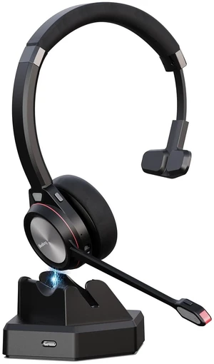 Beebang Bluetooth Headset with Microphone & Mute Button, 30 Hrs Working Time, Mono Noise Cancelling for PC Laptop Teams Zooms Work Business Meeting Beebang Bluetooth Headset with Microphone & Mute Button, 30 Hrs Working Time, Mono Noise Cancelling for PC Laptop Teams Zooms Work Business Meeting