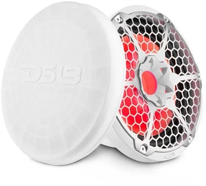 DS18 NXL-12SUB/WH Hydro 12" Marine Audio Subwoofer 700 Watts Max 350 Watts RMS 4 Ohms with Integrated RGB Lights and Cover - Weatherproof Bass - IP65 Marine Grade - 1 Speaker DS18 NXL-12SUB/WH Hydro 12" Marine Audio Subwoofer 700 Watts Max 350 Watts RMS 4 Ohms with Integrated RGB Lights and Cover - Weatherproof Bass - IP65 Marine Grade - 1 Speaker