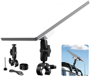 Starlink Mini Mount, Aluminum Alloy Pipe Rail Clamp Mount Adapter Compatible with RV Camper, Boat, Jeep, UTV, Ladder, Roof Rack, Pole, Rail, Handlebar for Starlink Mini Roam Accessories (2025/2026) Starlink Mini Mount, Aluminum Alloy Pipe Rail Clamp Mount Adapter Compatible with RV Camper, Boat, Jeep, UTV, Ladder, Roof Rack, Pole, Rail, Handlebar for Starlink Mini Roam Accessories (2025/2026)