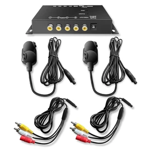 Side View Cameras Set Backup Cameras Kit with Mini 4 Channel Video Surveillance Quad Video Selector for Truck Car Van Camper with Night Vision and Wide View Angle, Side Mirror Mount, IP68 Waterproof Side View Cameras Set Backup Cameras Kit with Mini 4 Channel Video Surveillance Quad Video Selector for Truck Car Van Camper with Night Vision and Wide View Angle, Side Mirror Mount, IP68 Waterproof