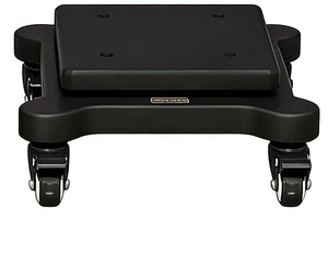 Compact low-profile subwoofer isolation stand with adjustable spikes, rubber feet, 2-level speaker platform, stabilizer base, and wheels for studio monitors and floor speakers.(Black#2,25x35cm) Compact low-profile subwoofer isolation stand with adjustable spikes, rubber feet, 2-level speaker platform, stabilizer base, and wheels for studio monitors and floor speakers.(Black#2,25x35cm)