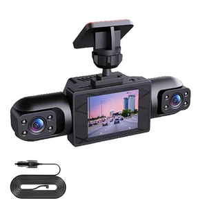 360 Full View Car Dashcam, 4K UHD Front & 1080P Side Rear Cameras, with Motion Detection, Supports Cycle Recording, Smart Parking Surveillance Camera, 170 Degree Wide Angle Dash Cam (Three Lenses) 360 Full View Car Dashcam, 4K UHD Front & 1080P Side Rear Cameras, with Motion Detection, Supports Cycle Recording, Smart Parking Surveillance Camera, 170 Degree Wide Angle Dash Cam (Three Lenses)