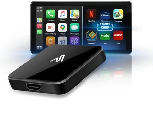 AutoSky CarPlay TV Adapter - Convert Any Wired CarPlay to Wireless CarPlay - Plug in a TV Stick to Stream Netflix, YouTube, and More Right from Your cars infotainment Screen AutoSky CarPlay TV Adapter - Convert Any Wired CarPlay to Wireless CarPlay - Plug in a TV Stick to Stream Netflix, YouTube, and More Right from Your cars infotainment Screen