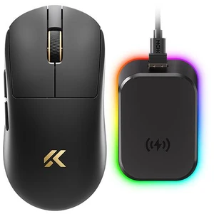 MCHOSE Wireless A7V3 Ultra Gaming Mouse, Ultra-Fast Performance, Ultra Lightweight (59g), Customizable Click Haptics, USB-C charging, for PC/Mac/Laptop Black Gold MCHOSE Wireless A7V3 Ultra Gaming Mouse, Ultra-Fast Performance, Ultra Lightweight (59g), Customizable Click Haptics, USB-C charging, for PC/Mac/Laptop Black Gold