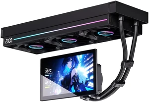 Jungle Leopard UF 7.0" LCD Screen 360mm AIO ARGB CPU Liquid Cooler Aluminum sheet| 320W TDP Cooling, 7.0" Magnetic IPS, 198CFM High-Airflow, 2300RPM Speed, Intel 1851/1700/115X & AMD AM5/AM4-Black Jungle Leopard UF 7.0" LCD Screen 360mm AIO ARGB CPU Liquid Cooler Aluminum sheet| 320W TDP Cooling, 7.0" Magnetic IPS, 198CFM High-Airflow, 2300RPM Speed, Intel 1851/1700/115X & AMD AM5/AM4-Black