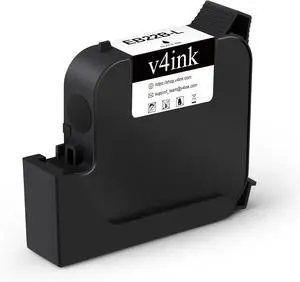 v4ink 1 Inch EB22B EB22BL Black Solvent Ink Cartridge Fast Fry Ink v4ink 1 Inch EB22B EB22BL Black Solvent Ink Cartridge Fast Fry Ink