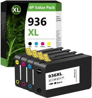 936e 936xl Ink Replacement for hp 936 Ink cartridges Combo Pack 936 XL 936 e Compatible with OfficeJet Pro 9120e 9125e 9122e 9128e 9110b 9120b 9130b 9130e 9135e 9730e Printers (BK C M Y