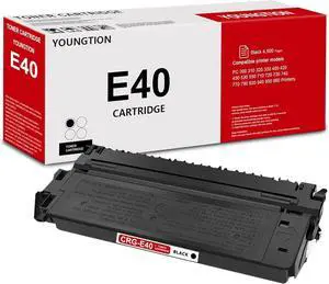 E40 Black Toner Cartridge High Yield (1-Pack) Compatible E40 Toner Cartridges Replacement for Canon E40 Toner Cartridge for PC 300 310 320 330 400 420 430 530 550 710 720 730 920 940 Printer