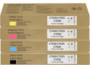 C7020 C7025 C7030 Toner Cartridge 4 Pack High Yield 106R03737 106R03738 106R03739 106R03740 Compatible for Xerox VersaLink C7020 C7025 C7030 Printers C7020 C7025 C7030 Toner Cartridge 4 Pack High Yield 106R03737 106R03738 106R03739 106R03740 Compatible for Xerox VersaLink C7020 C7025 C7030 Printers