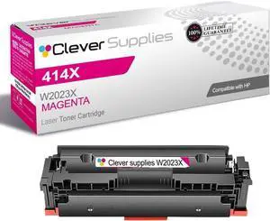 CS Replacement Compatible with HP 414X Toner Cartridge W2023X to use with Color Pro M479fdw M479fdn M479 MFP M454dw Color Enterprise M455dn MFP M480f (Magenta, 1-Pack) CS Replacement Compatible with HP 414X Toner Cartridge W2023X to use with Color Pro M479fdw M479fdn M479 MFP M454dw Color Enterprise M455dn MFP M480f (Magenta, 1-Pack)